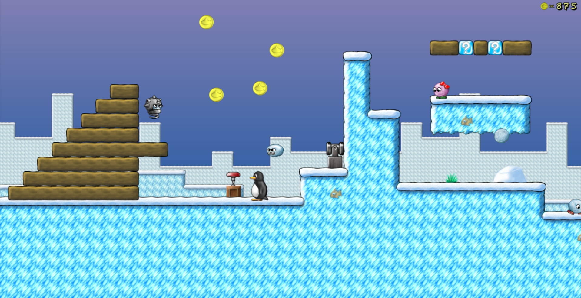 A finished platformer game