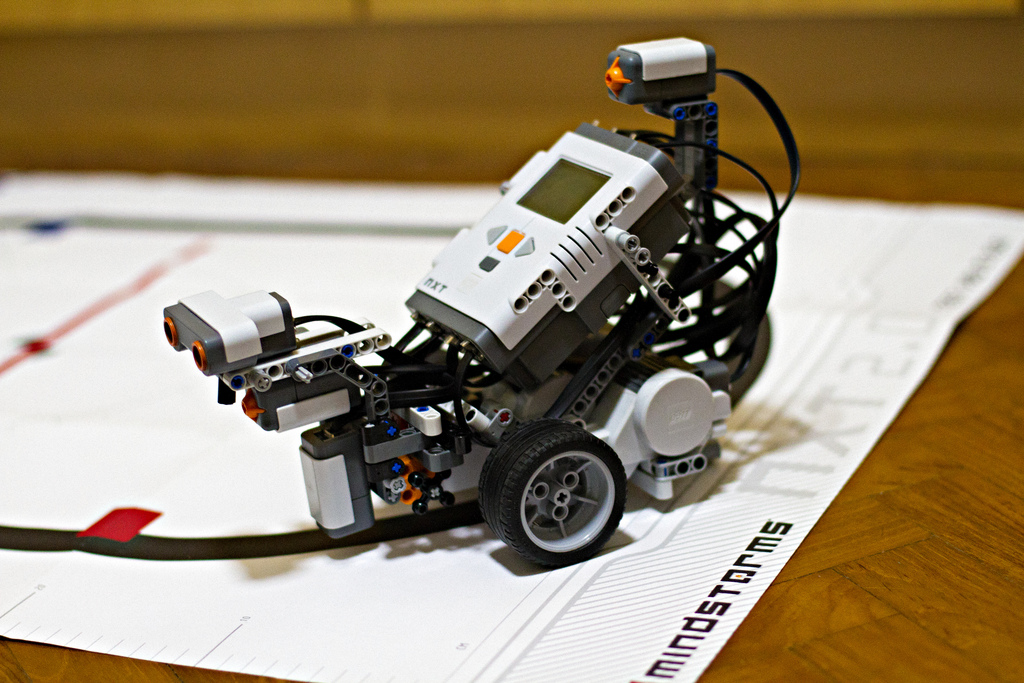 A working line-following robot